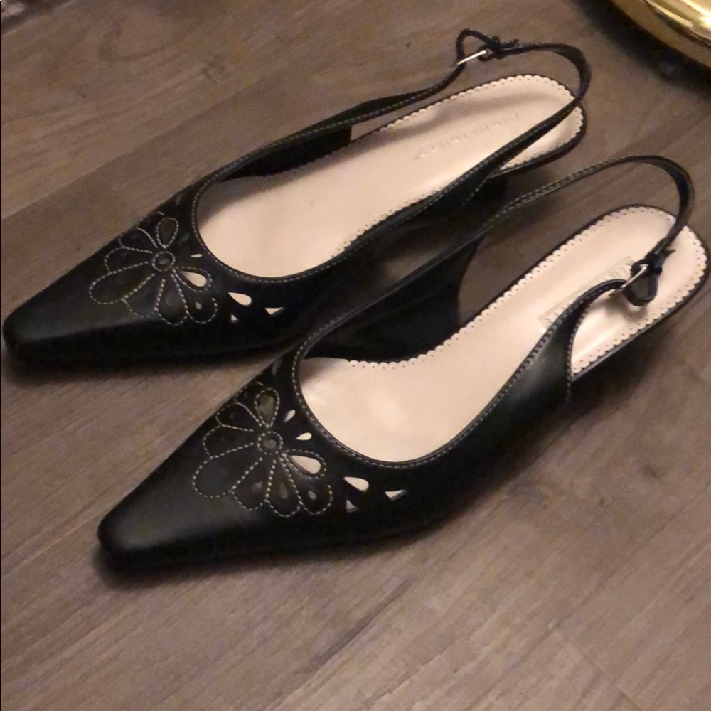 Highlights Black Slingback Shoes